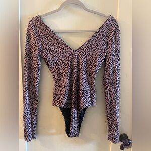 Long Sleeved Bathing Suit - V Neck